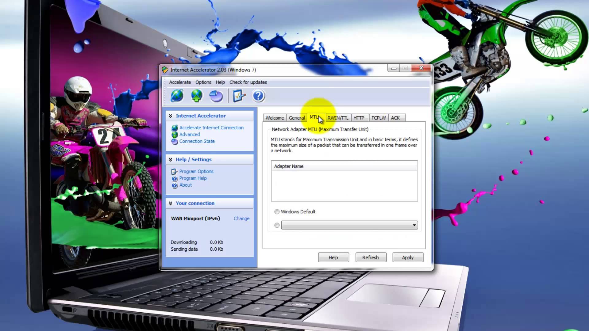 برنامج Internet Accelerator
