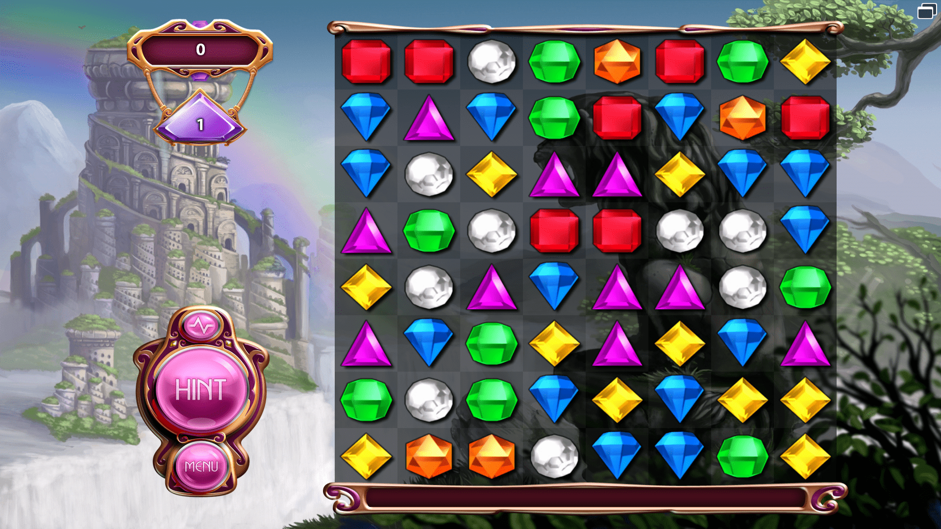 سهولة اللعب في لعبة Bejeweled