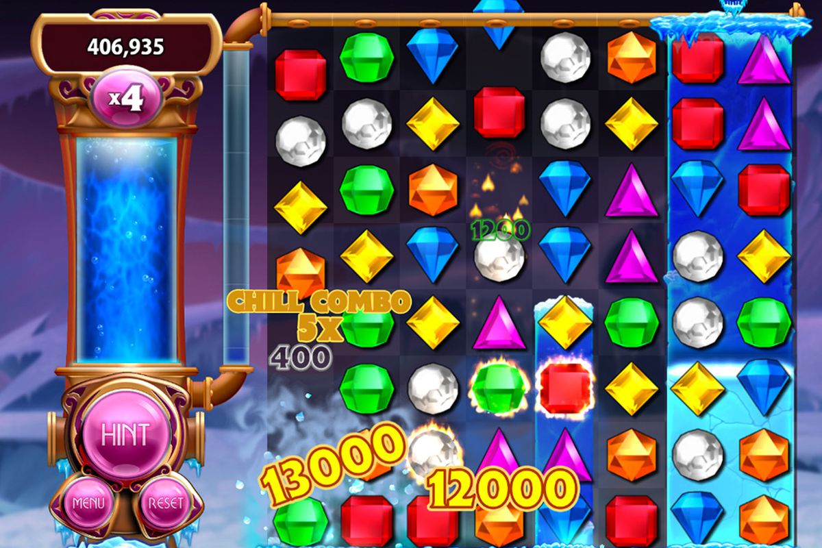 شرح لعبة Bejeweled 