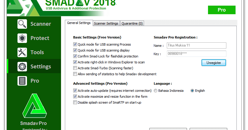 دعم كافة البرامج في برنامج Smadav